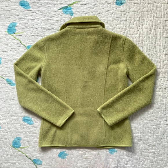 Vintage 90s Roots Pear Green Fleece Zip Up 🍐 - Picture 2 of 4
